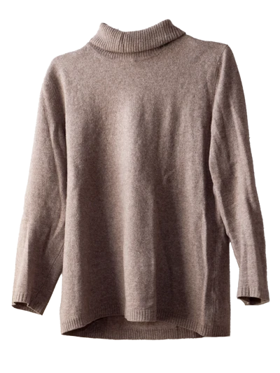 Beige Cachemire Turtle Neck