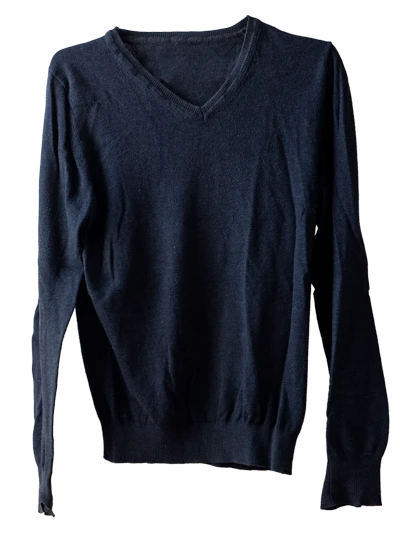 Dark Blue Sweater V-Neck Celio