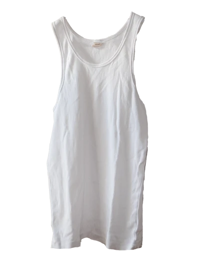 White Ribbed Tank Top Honest Basics