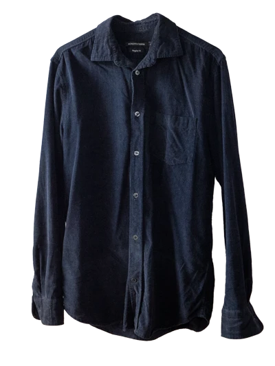 Dark Blue Ribbed Monoprix Shirt