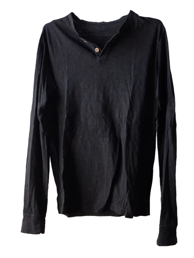 Long Sleeve Black T-Shirt Tico