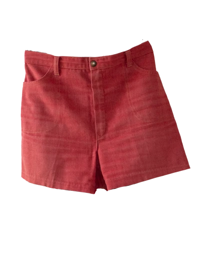 Red High Waist Shorts